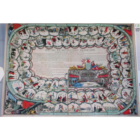 GEO Map – Révolution Française” Antique-Style Print (1979 Reproduction) - Picture 2 of 16